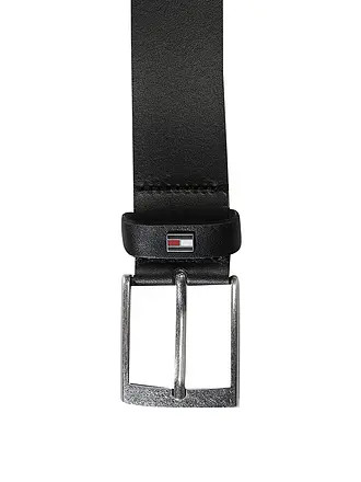 TOMMY HILFIGER | Cinturón de cuero ADAN | schwarz